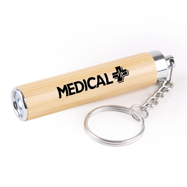 The Blakely Bamboo LED Light comes with 3 LR41 non-replaceable batteries.... from ASI 61966 HPG / Beacon Promotions