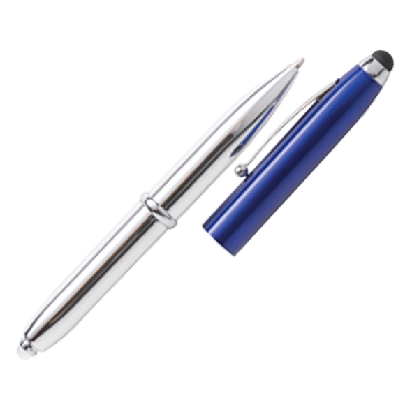 Lighted pen made of metal with a stylus for touchscreen use.... from ASI 90859 Tempo Industries Inc / Tempoline
