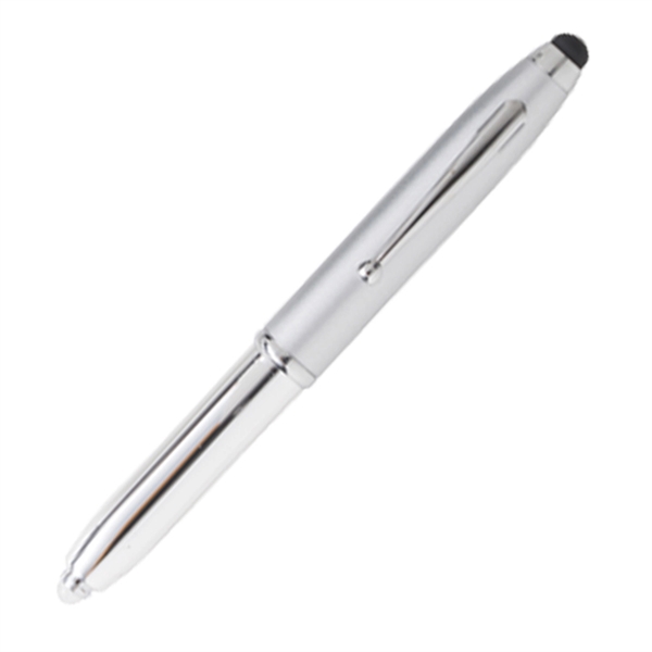 Lighted pen made of metal with a stylus for touchscreen use.... from ASI 90859 Tempo Industries Inc / Tempoline
