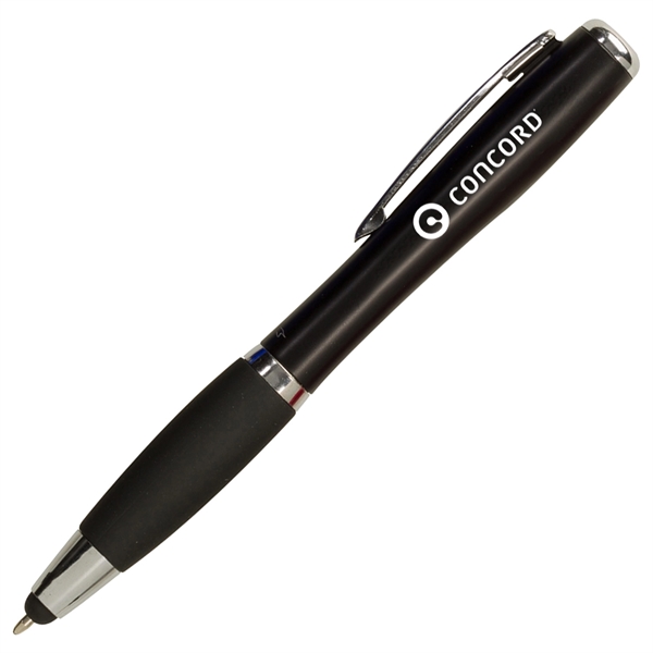 Twist-action pen with a grip section, flashlight, and stylus.... from ASI 90859 Tempo Industries Inc