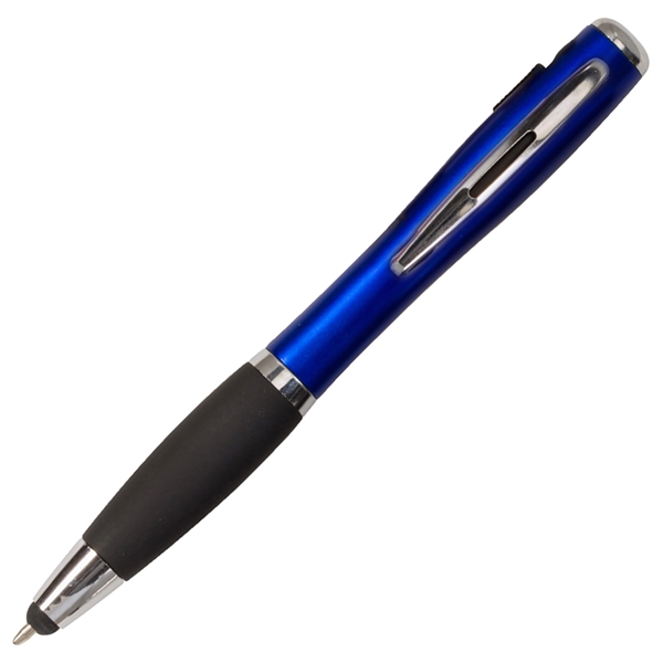 Twist-action pen with a grip section, flashlight, and stylus.... from ASI 90859 Tempo Industries Inc
