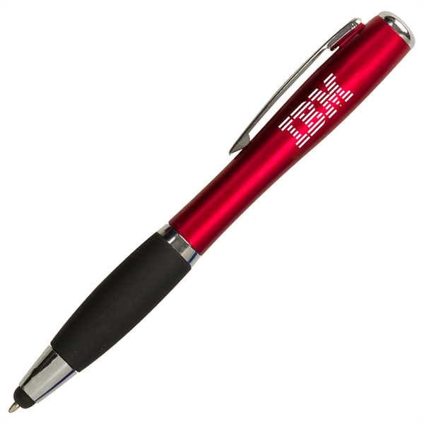 Twist-action pen with a grip section, flashlight, and stylus.... from ASI 90859 Tempo Industries Inc