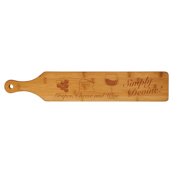 Bamboo paddle that measures 4" x 22" with a variety of... from ASI 72657 Active Life Promo / Ingrain Promo