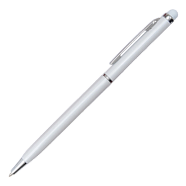 Slim twist-action metal pen available in vibrant colors with a stylus.... from ASI 90859 Tempo Industries Inc / Tempoline