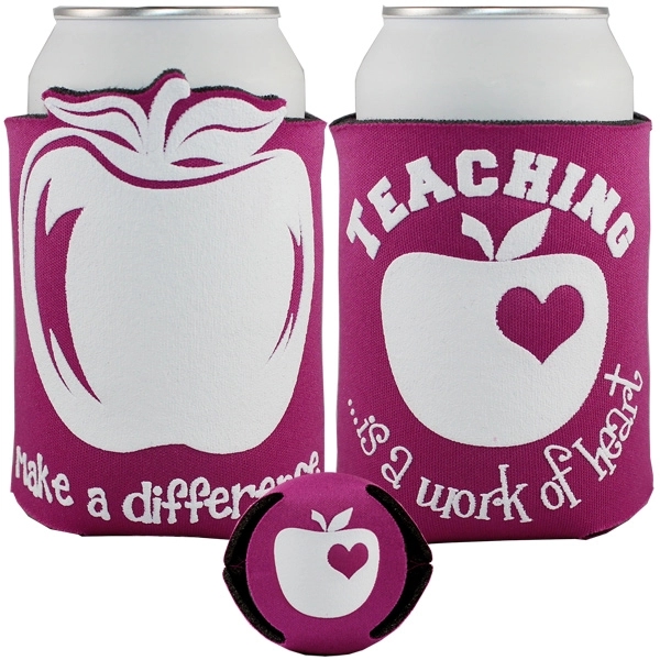 Beverage holder with theme design on front.... from ASI 35745 American Zebra Line/AZL / The American Zebra Line