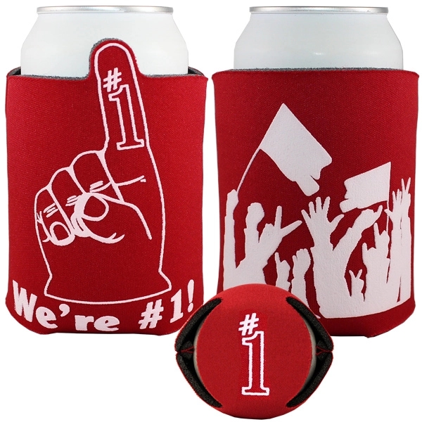 Beverage holder with theme design on front.... from ASI 35745 American Zebra Line/AZL / The American Zebra Line
