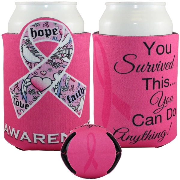 Sublimated ribbon beverage holder.... from ASI 35745 American Zebra Line/AZL