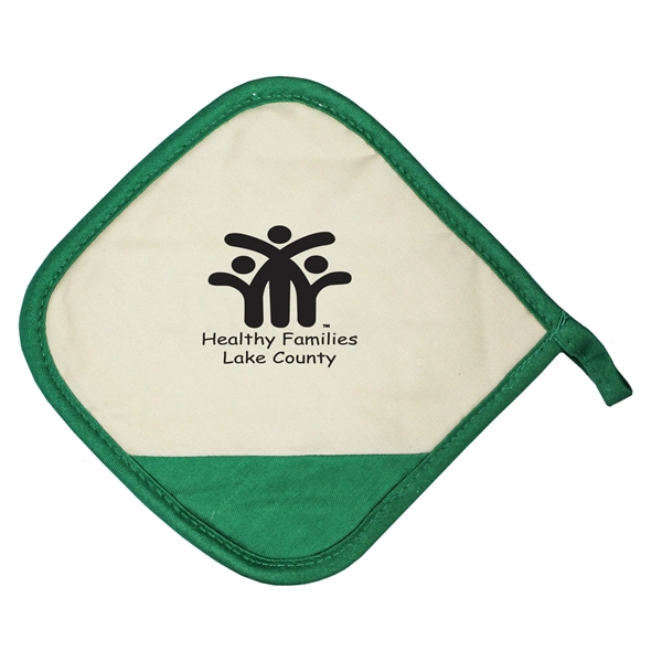 Pot holder that's Customizable and offered in an assortment of colors.... from ASI 54040 Fey Promo / Mi Line by Fey