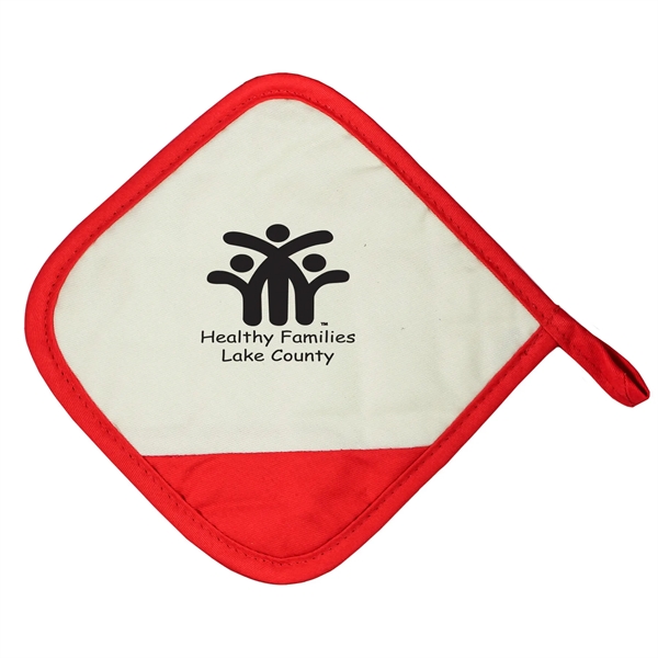 Pot holder that's Customizable and offered in an assortment of colors.... from ASI 54040 Fey Promo / Mi Line by Fey