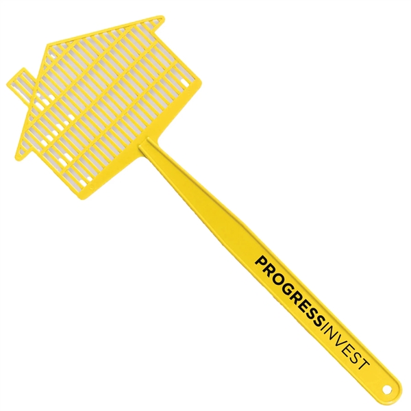 House shaped fly swatter that's made of silicone with a Customizable... from ASI 54040 Fey Promo / Mi Line by Fey