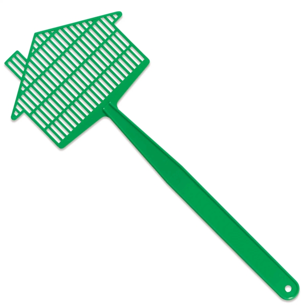 House shaped fly swatter that's made of silicone with a Customizable... from ASI 54040 Fey Promo / Mi Line by Fey