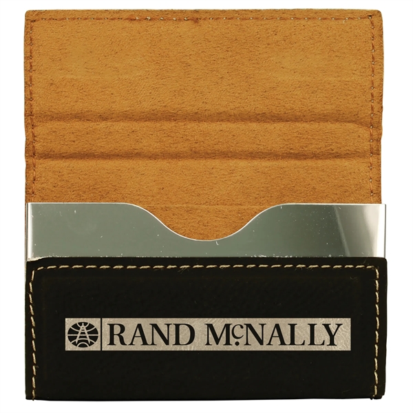 Card case with a flexible design and a leather exterior.... from ASI 59080 Halls & Company