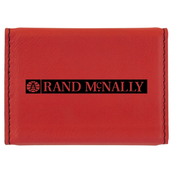 Card case with a flexible design and a leather exterior.... from ASI 59080 Halls & Company