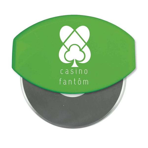 4.33"H x 4.37"W x 1"D gourmet pizza cutter with a removable... from ASI 54040 Fey Promo / Mi Line by Fey