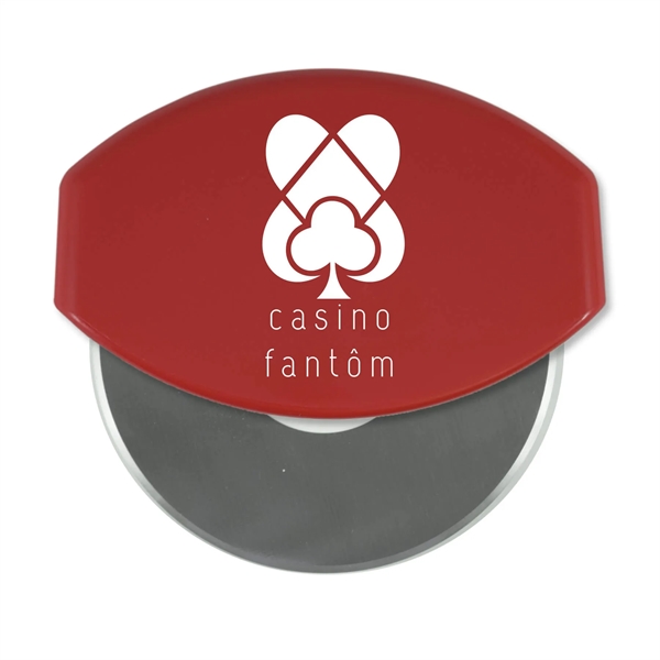 4.33"H x 4.37"W x 1"D gourmet pizza cutter with a removable... from ASI 54040 Fey Promo / Mi Line by Fey
