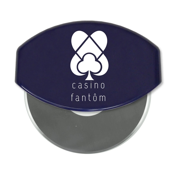 4.33"H x 4.37"W x 1"D gourmet pizza cutter with a removable... from ASI 54040 Fey Promo / Mi Line by Fey