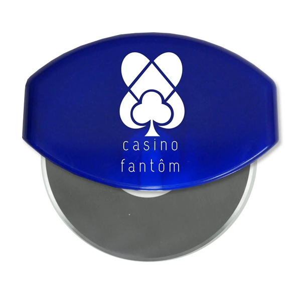 4.33"H x 4.37"W x 1"D gourmet pizza cutter with a removable... from ASI 54040 Fey Promo / Mi Line by Fey