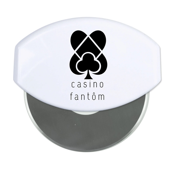 4.33"H x 4.37"W x 1"D gourmet pizza cutter with a removable... from ASI 54040 Fey Promo / Mi Line by Fey