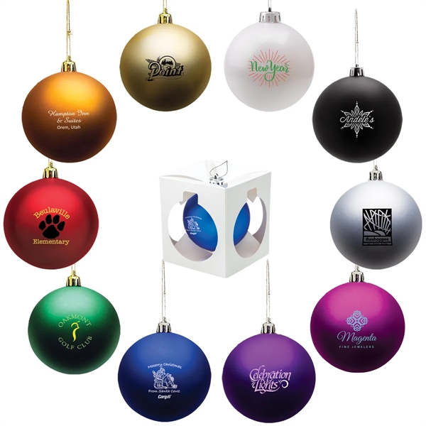 3 1/8" shatter resistant ornament, offered in an assortment of colors.... from ASI 62190 Illini