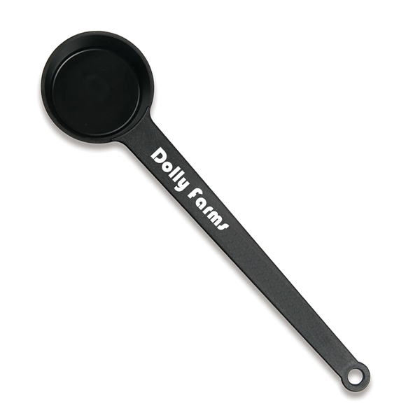 1.87"H x 7.5"W x 0.68"D coffee scoop with four-teaspoon measurement and... from ASI 54040 Fey Promo / Mi Line by Fey