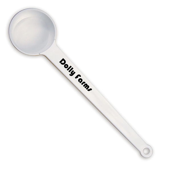 1.87"H x 7.5"W x 0.68"D coffee scoop with four-teaspoon measurement and... from ASI 54040 Fey Promo / Mi Line by Fey