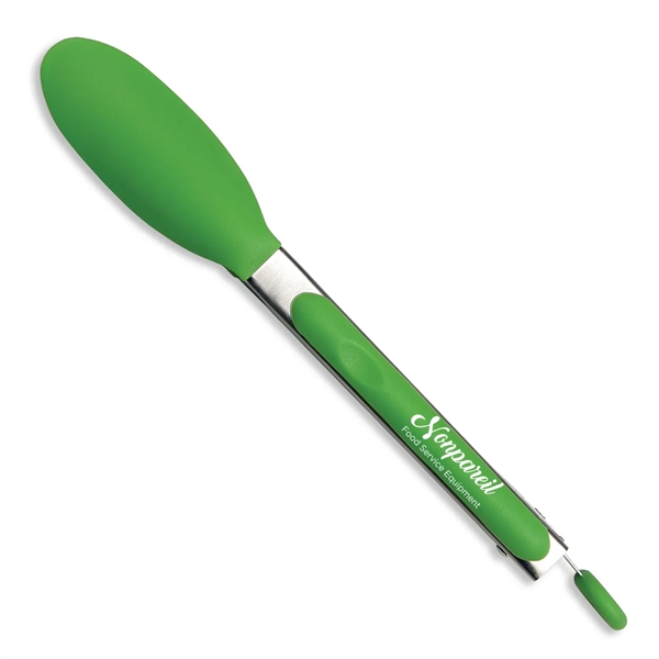 9" tongs made of silicone and stainless steel.... from ASI 54040 Fey Promo / Mi Line by Fey