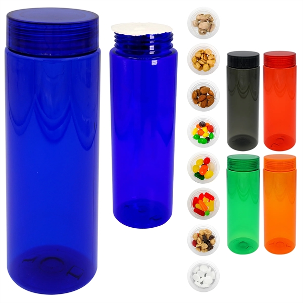 CLEAR VIEW 24 OZ. COLORFUL SNACK BOTTLE... from ASI 30208 A P Specialties / AP Specialties