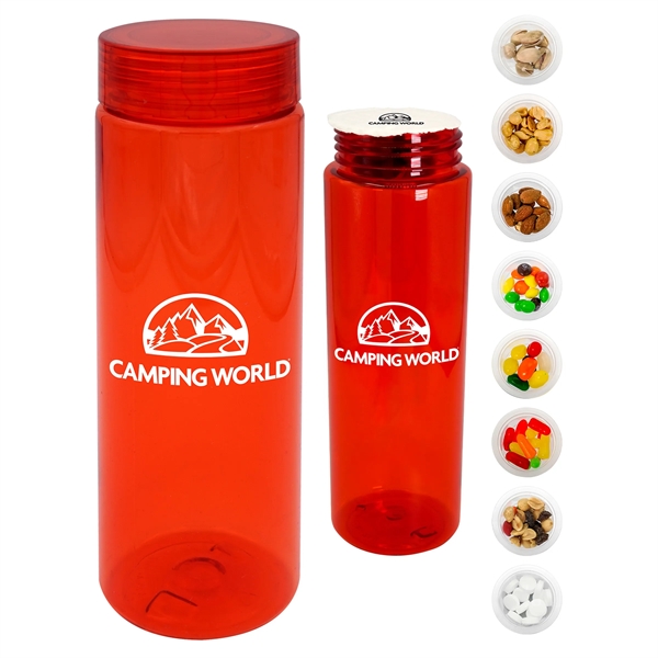 CLEAR VIEW 24 OZ. COLORFUL SNACK BOTTLE... from ASI 30208 A P Specialties / AP Specialties