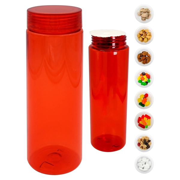 CLEAR VIEW 24 OZ. COLORFUL SNACK BOTTLE... from ASI 30208 A P Specialties / AP Specialties