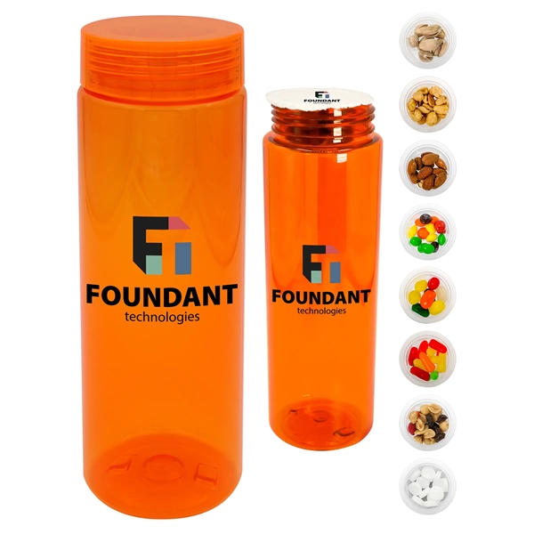 CLEAR VIEW 24 OZ. COLORFUL SNACK BOTTLE... from ASI 30208 A P Specialties / AP Specialties