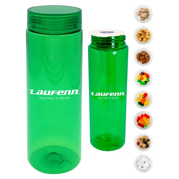 CLEAR VIEW 24 OZ. COLORFUL SNACK BOTTLE... from ASI 30208 A P Specialties / AP Specialties