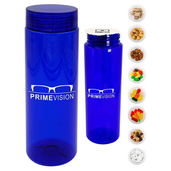 CLEAR VIEW 24 OZ. COLORFUL SNACK BOTTLE... from ASI 30208 A P Specialties / AP Specialties