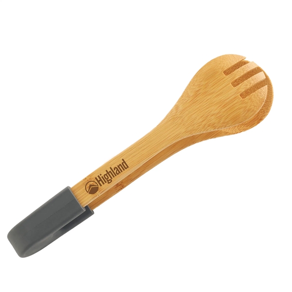 2"H x 10"W tongs made of bamboo and silicone.... from ASI 54040 Fey Promo / Mi Line by Fey