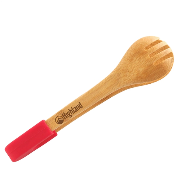 2"H x 10"W tongs made of bamboo and silicone.... from ASI 54040 Fey Promo / Mi Line by Fey