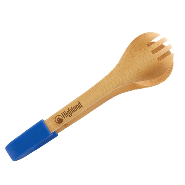 2"H x 10"W tongs made of bamboo and silicone.... from ASI 54040 Fey Promo / Mi Line by Fey