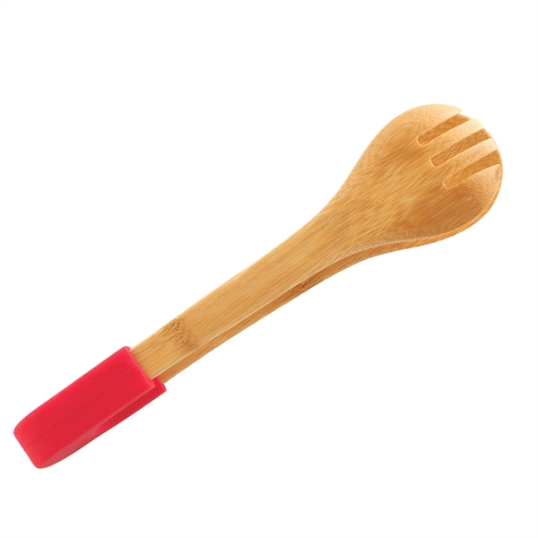 2"H x 10"W tongs made of bamboo and silicone.... from ASI 54040 Fey Promo / Mi Line by Fey