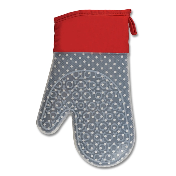 11.87"H x 7.5"W x 0.75"D oven mitt made of silicone that... from ASI 54040 Fey Promo / Mi Line by Fey