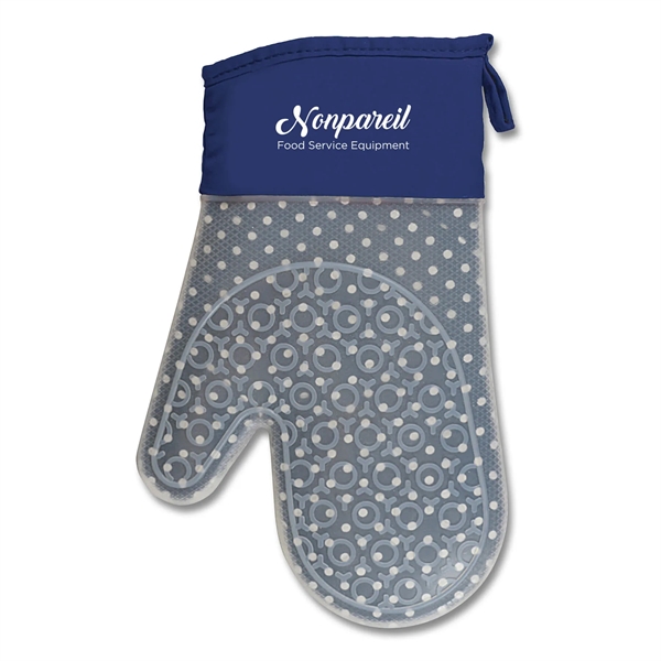11.87"H x 7.5"W x 0.75"D oven mitt made of silicone that... from ASI 54040 Fey Promo / Mi Line by Fey