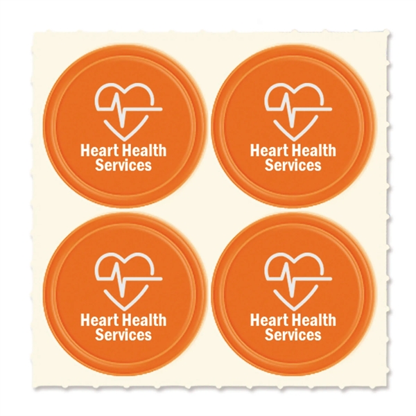 Set of four Quad-Dots 0.75" Diameter reflective stickers in assorted colors.... from ASI 54040 Fey Promo / Reflectix® Mi Line by Fey