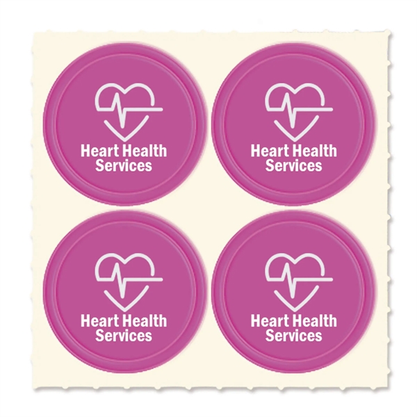 Set of four Quad-Dots 0.75" Diameter reflective stickers in assorted colors.... from ASI 54040 Fey Promo / Reflectix® Mi Line by Fey