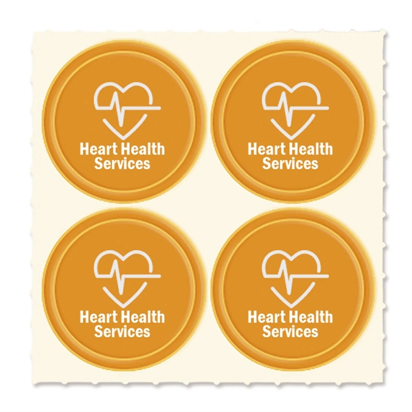 Set of four Quad-Dots 0.75" Diameter reflective stickers in assorted colors.... from ASI 54040 Fey Promo / Reflectix® Mi Line by Fey