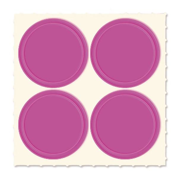Set of four Quad-Dots 0.75" Diameter reflective stickers in assorted colors.... from ASI 54040 Fey Promo / Reflectix® Mi Line by Fey