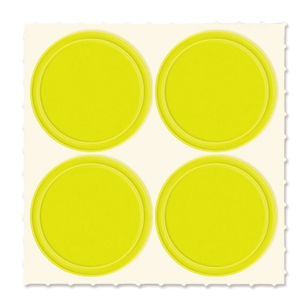 Set of four Quad-Dots 0.75" Diameter reflective stickers in assorted colors.... from ASI 54040 Fey Promo / Reflectix® Mi Line by Fey