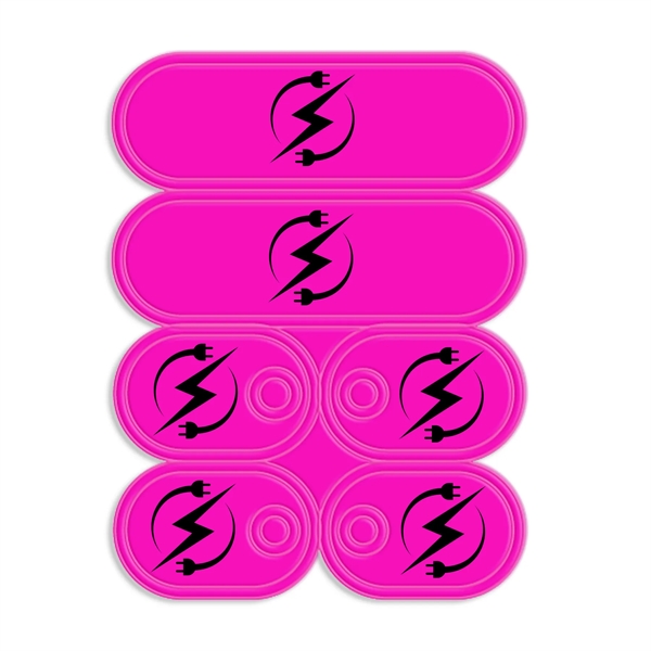 Self-sticking sneaker reflectors with a pair of Lace Tags.... from ASI 54040 Fey Promo / Reflectix®