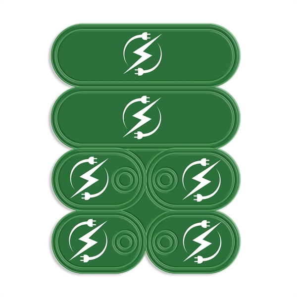 Self-sticking sneaker reflectors with a pair of Lace Tags.... from ASI 54040 Fey Promo / Reflectix®