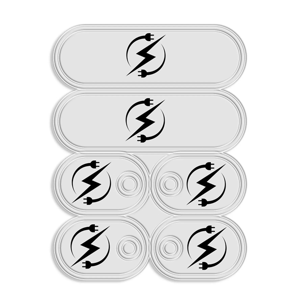 Self-sticking sneaker reflectors with a pair of Lace Tags.... from ASI 54040 Fey Promo / Reflectix®