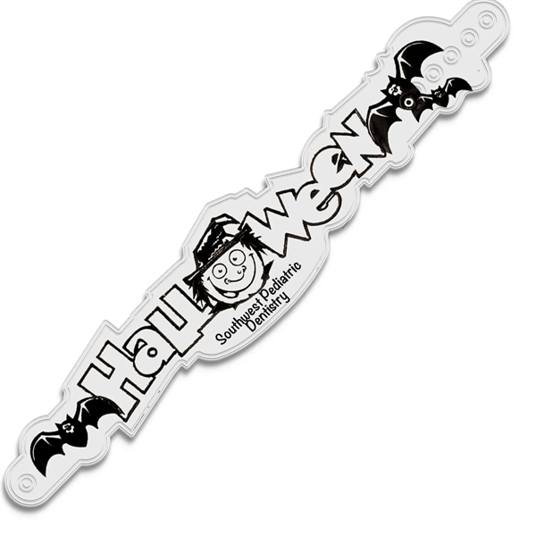 Reflective Halloween Wristlet® measuring 1.63"H x 8.61"W that's adjustable with a... from ASI 54040 Fey Promo / Reflectix® Mi Line by Fey