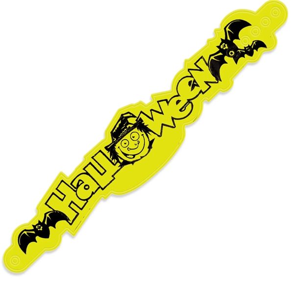 Reflective Halloween Wristlet® measuring 1.63"H x 8.61"W that's adjustable with a... from ASI 54040 Fey Promo / Reflectix® Mi Line by Fey