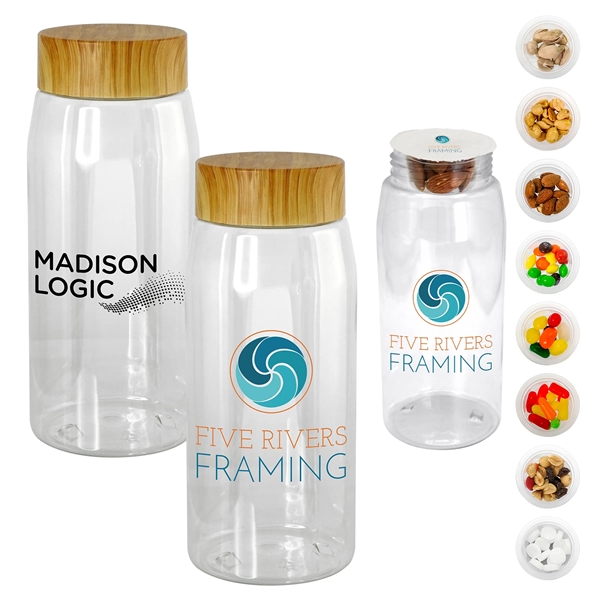 Bamboo Pattern 25 oz. Recycled Snack Bottle... from ASI 30208 A P Specialties / AP Specialties