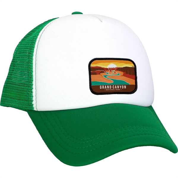 Foam Embroidered Emblem Trucker Hat... from ASI 30208 A P Specialties / AP Specialties